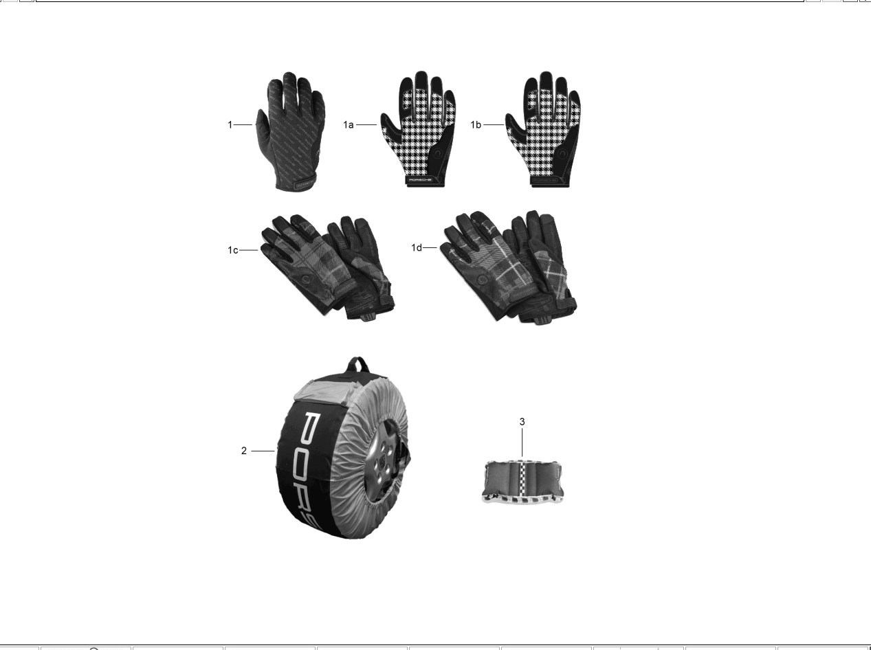 Gloves - Porsche 914 exploded parts diagram 005-15