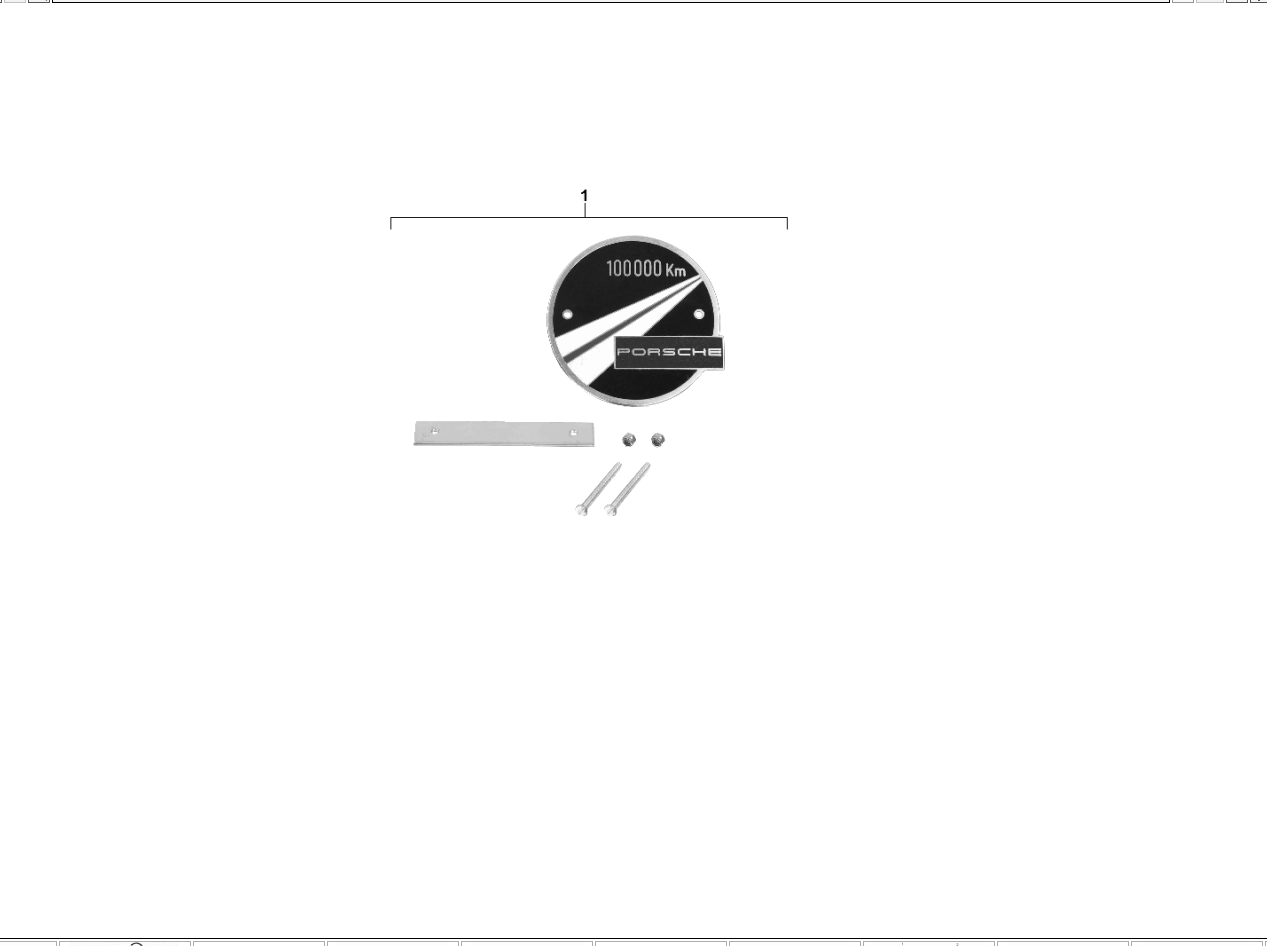 Emblem - Porsche 914 exploded parts diagram 005-25